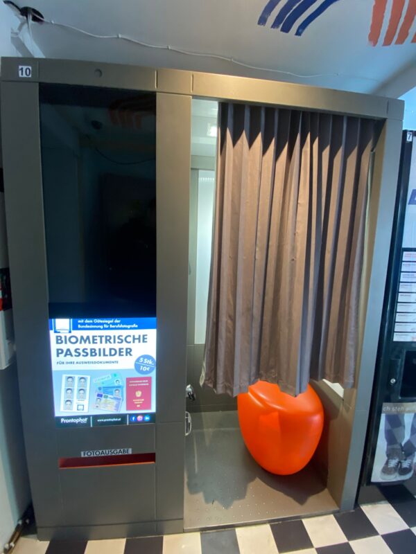 Automat für Passfotos im Vendora Automatenshop